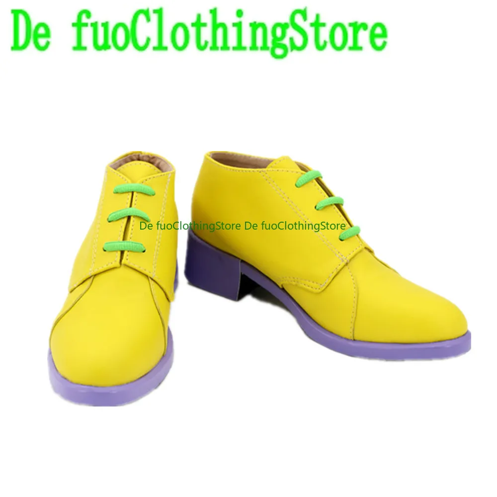 

Defuo Bizarre Adventure Diamond is Unbreakable Rohan Kishibe Cosplay Shoes Boots Game Anime Halloween Shoes Store