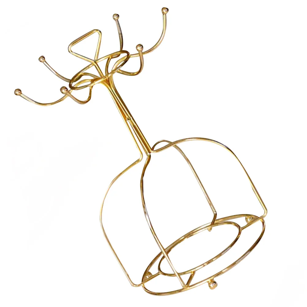 

Iron Cup Holder Vintage Mug Rack Drying Display Stand Metal Hanger Wire Tree Organizer Kitchen Storage Rack Coffee Mugs Holder