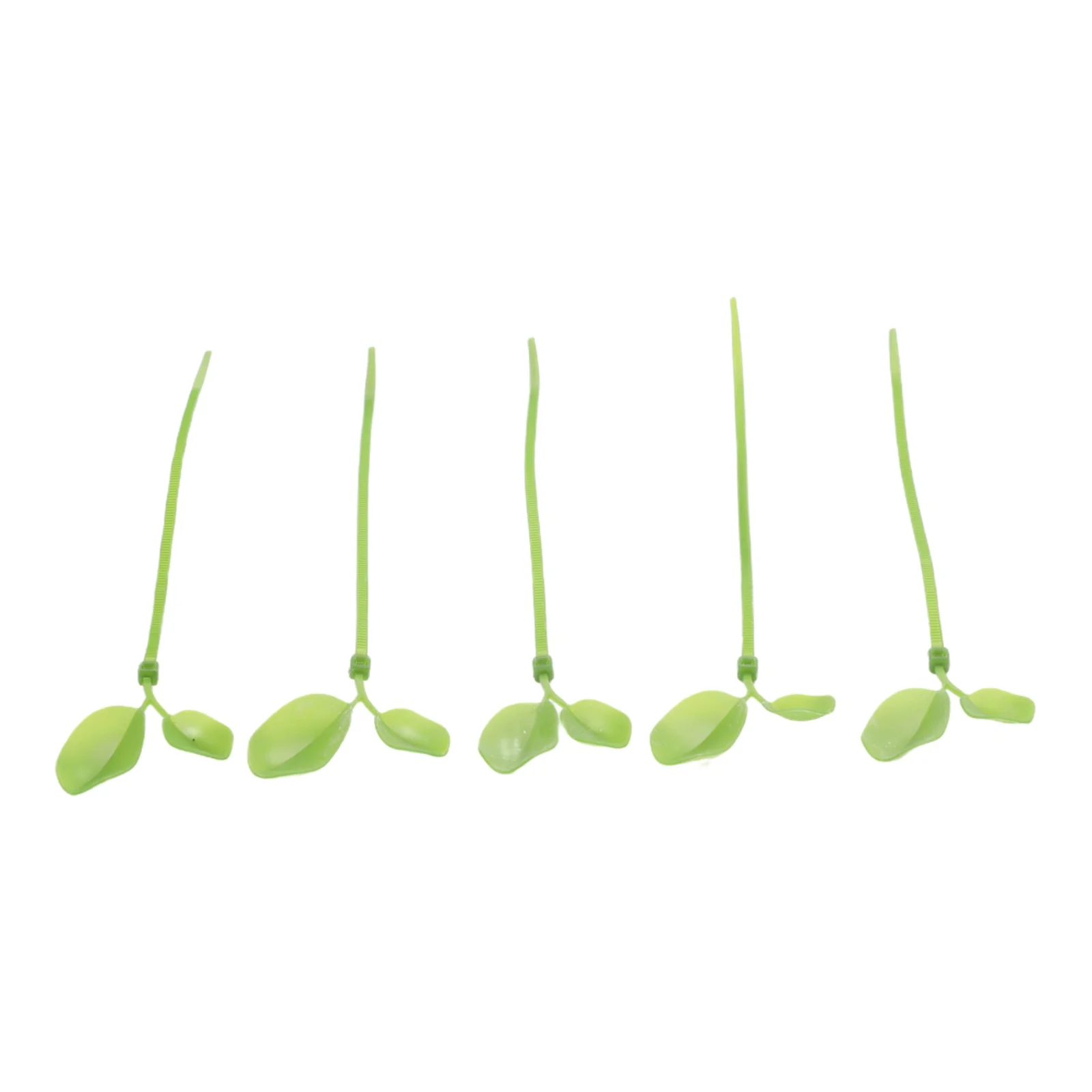 Cable Management Plant Support Fasteners 20cm Leaf Cable Ties Decorative Leaf Shape Abundant Supply Nylon Material