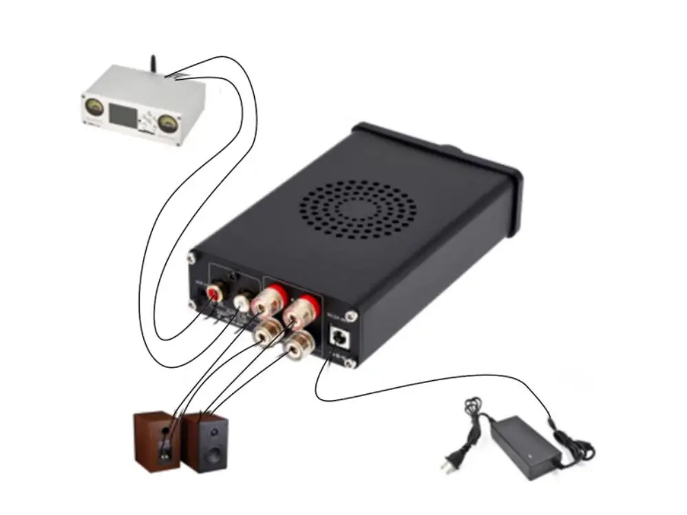 مضخم صوت رقمي عالي الطاقة ثنائي القناة ifi ، TPA3223 ، من من من من من من من ؟ * W ، من من ؟ ؟ ؟ ؟ ، D323A