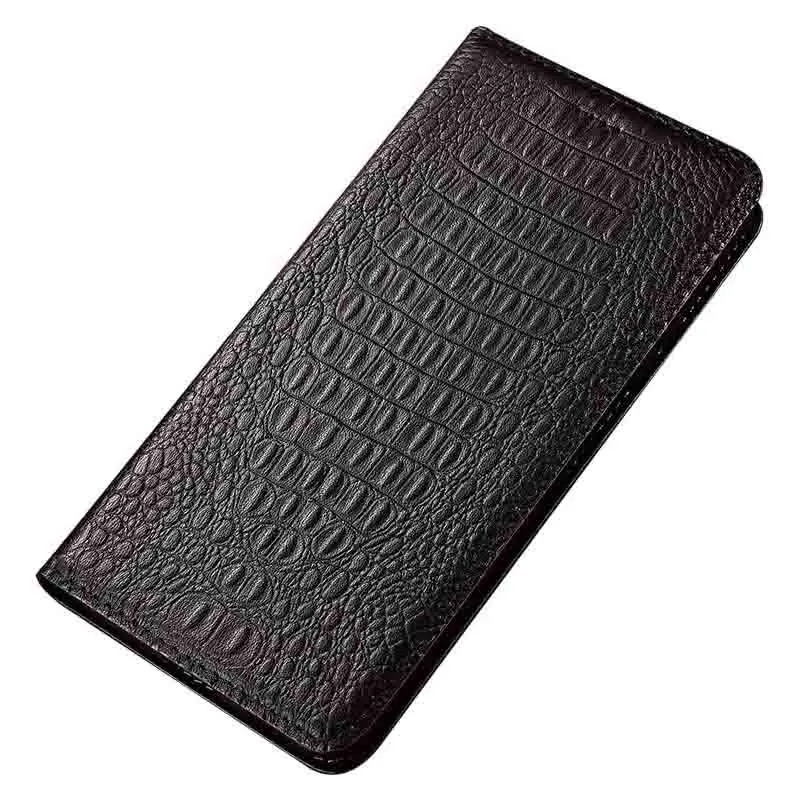 

Genuine Leather Wallet Case for Samsung Galaxy S25 Ultra/S25 Plus/S25 - Crocodile Texture Flip Stand | Luxury Non-Slip Shockproo