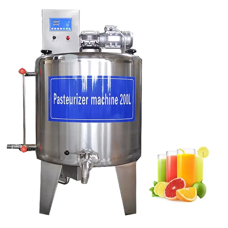 Factory Quality Small Scale Milk Processing Machine Pasteurization Tank Long Life Commercial Juice Pasteurizer Machine