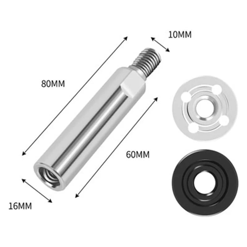 A26F-5/8Inch-11 Thread Angle Grinder Extension Shaft, Angle Grinder Extension Connecting Rod Car Polishing Adapter