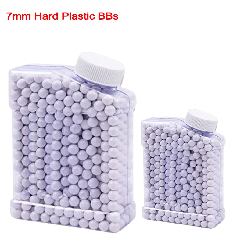 

7mm Plastic Round Beads Grey Hard BB Balls Outdoor Shooting Toy Parts E3