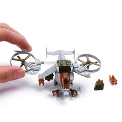 Mini Puzzelspeelgoed SA-52B Militaire Gevechtshelikopters Avatar Gevechtsvliegtuigen Assemblage Plastic Model Desktop Ornamenten