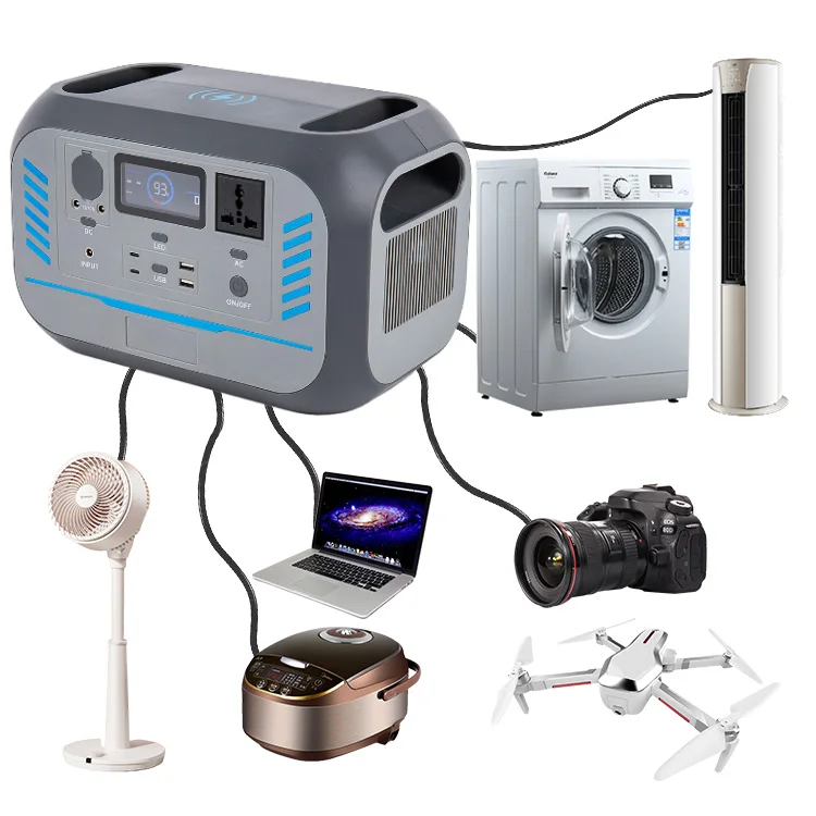 

800W Portable Solar Generator Lithium Battery Powerstation Home Energy Storage Power Outdoor Portable Power Station