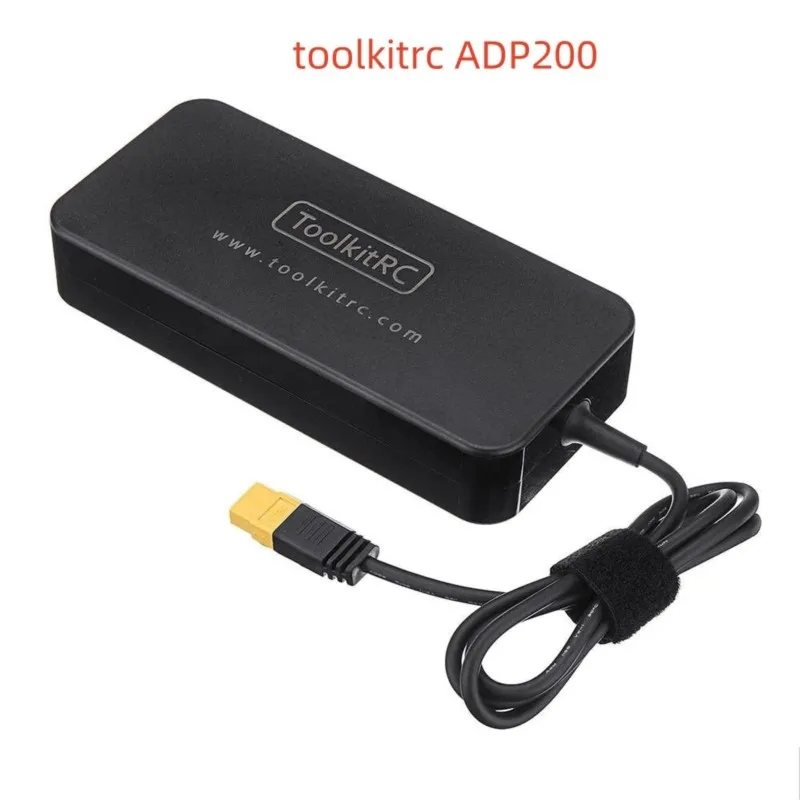 Toolkitrc adp200 adaptador de alimentação ac 200w fonte de alimentação xt60 plug saída 19.5v 10.3a para rc lipo bateria carregador equilíbrio modelo drone