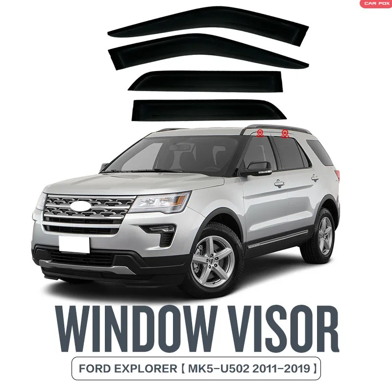 

For Ford EXPLORER Window visor Weather Shield Side Window Deflector Car windshield weather shield Car accessories