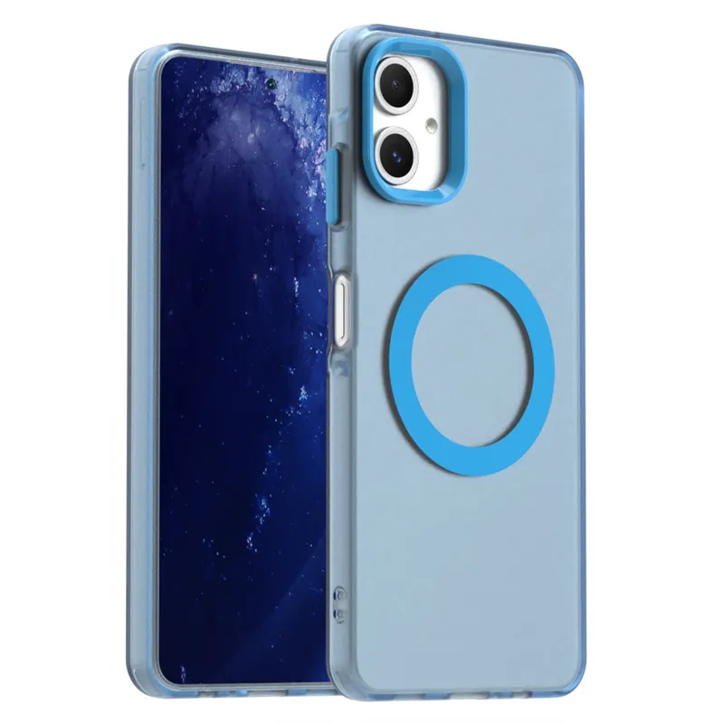 For Samsung Galaxy A06 4G Case For Samsung A06 4G Cover 6.7 inch Translucent Candy Color Matte Magnetic Shockproof Bumper