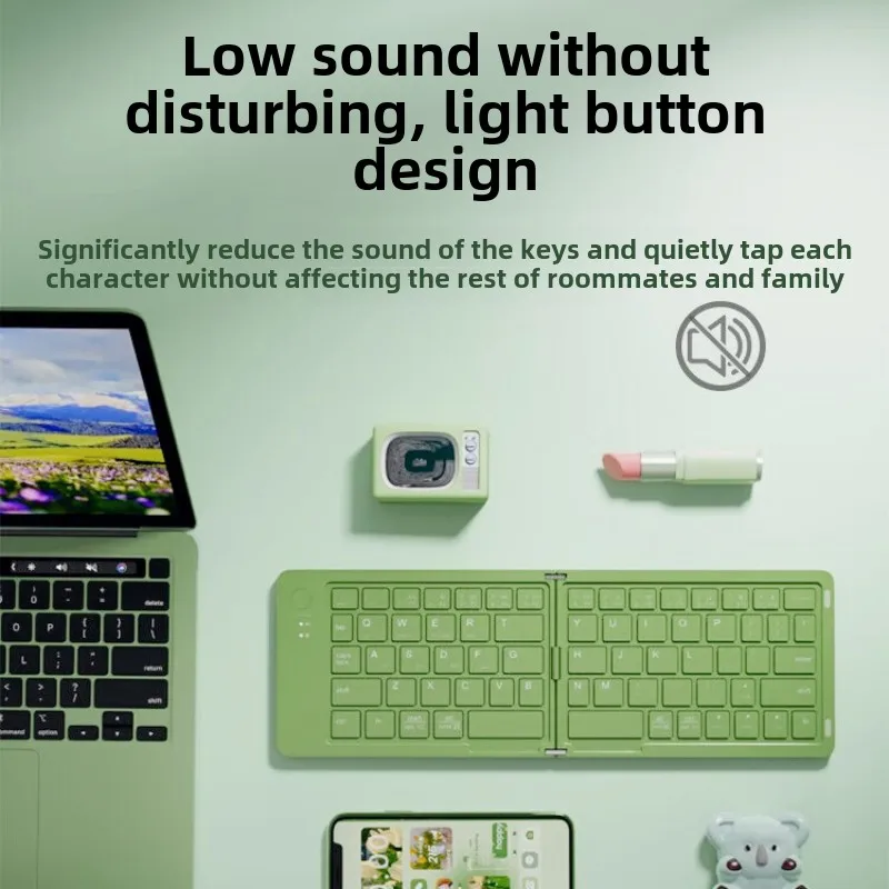 bluetooth wireless Tablet keyboard foldable key board Folding Portable mini keyboards for cell phone white low profile numpad