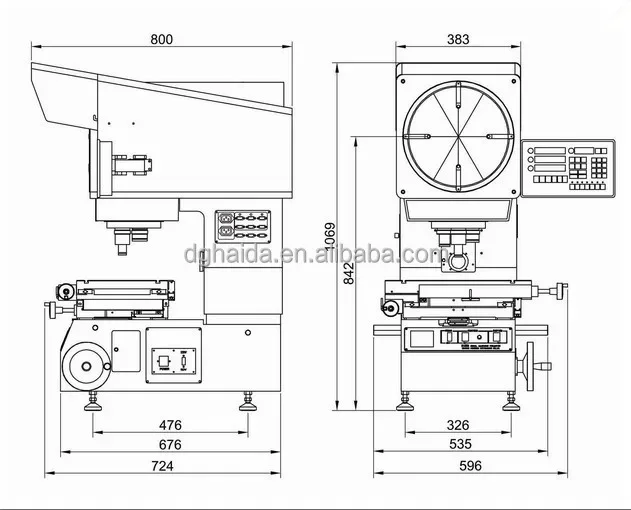High Precision Optical Digital Profile Projector Price