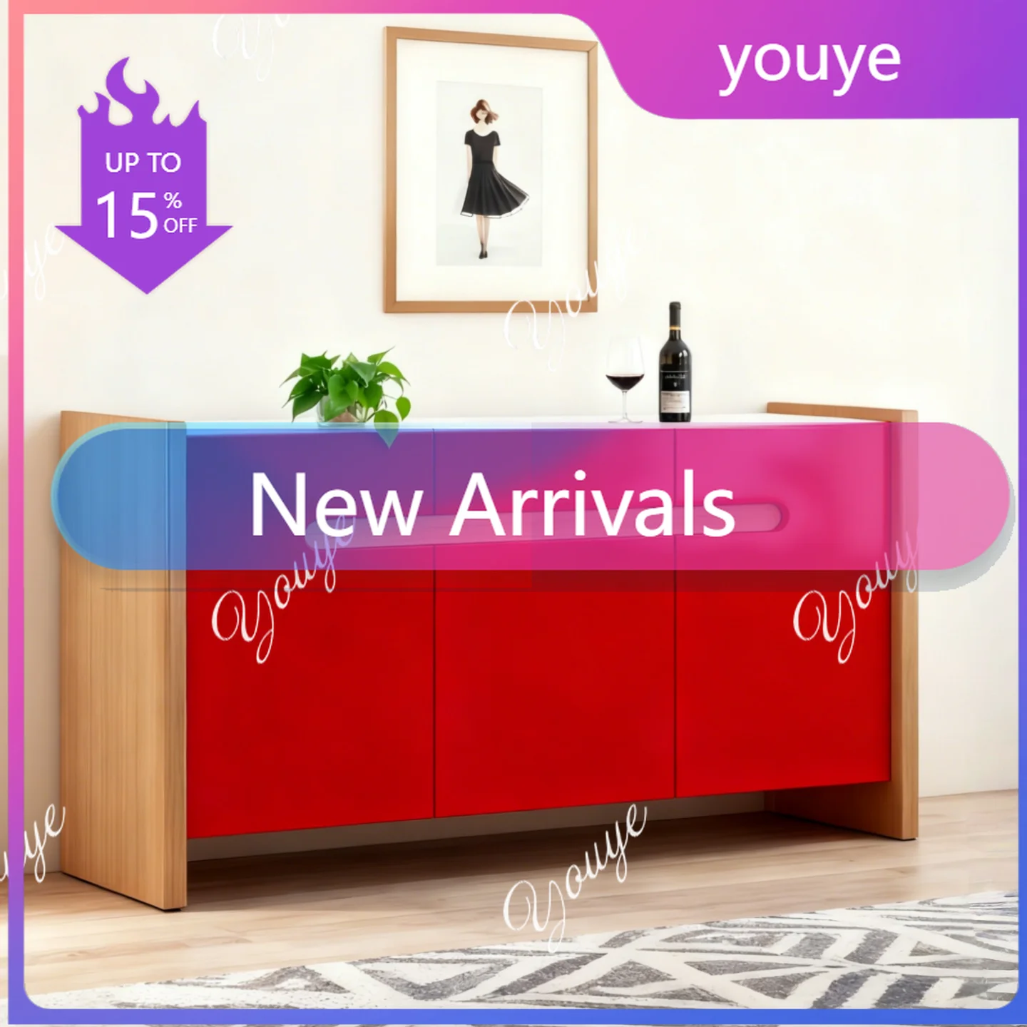 

Современный простой шкаф для обуви в прихожую, декоративный шкаф для хранения в гостиной, тумба для чая