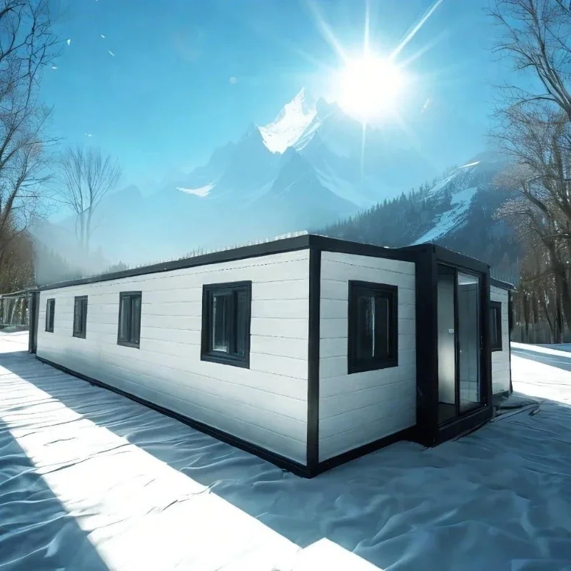 Home Container House Expandable Folding Container House Portable Foldable Fold out Tiny Home 40ft Container House for Ireland