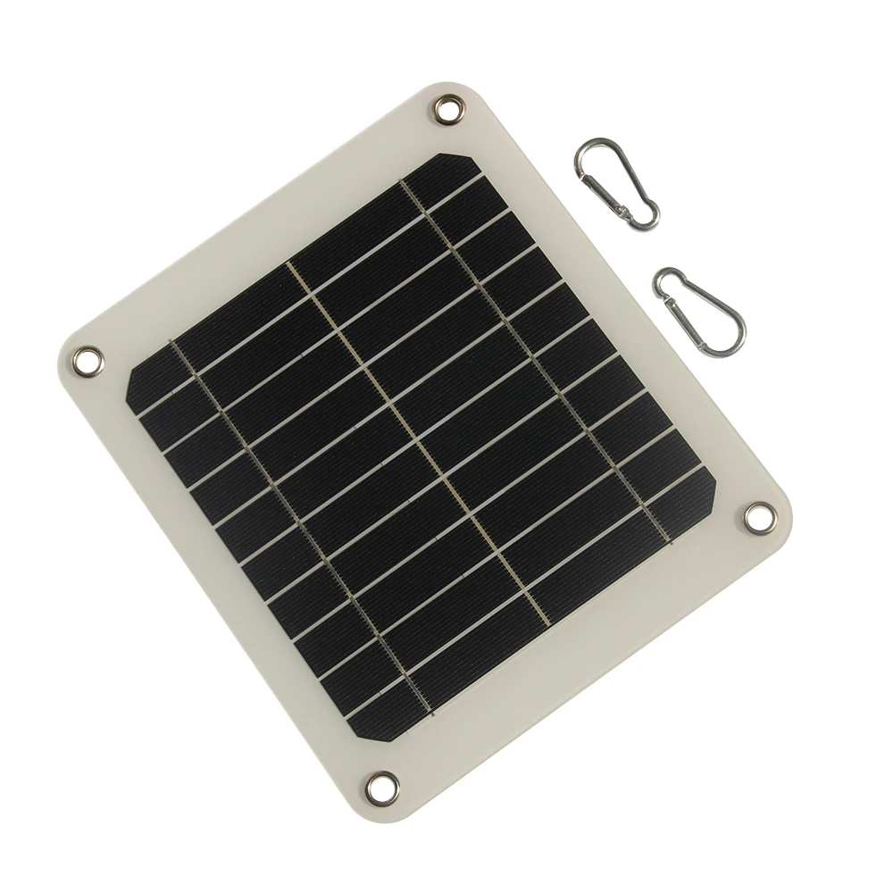 Caricatore solare esterno per zaino con caricatore solare portatile da 10 W per batteria da 3,7 V-5 V per telefono cellulare