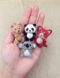2026 Dula Doll Handmade Wool felt animals hugging doll for Blythe ob11 gsc Doll Accessories