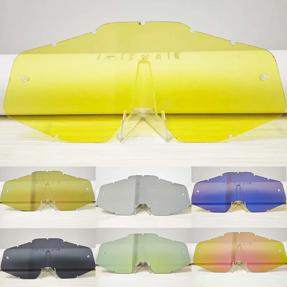 STR Motocross Protective Lens, Off-Road Riding Replacement Lens, 1/2/3PC Optional, Multiple Colors Available