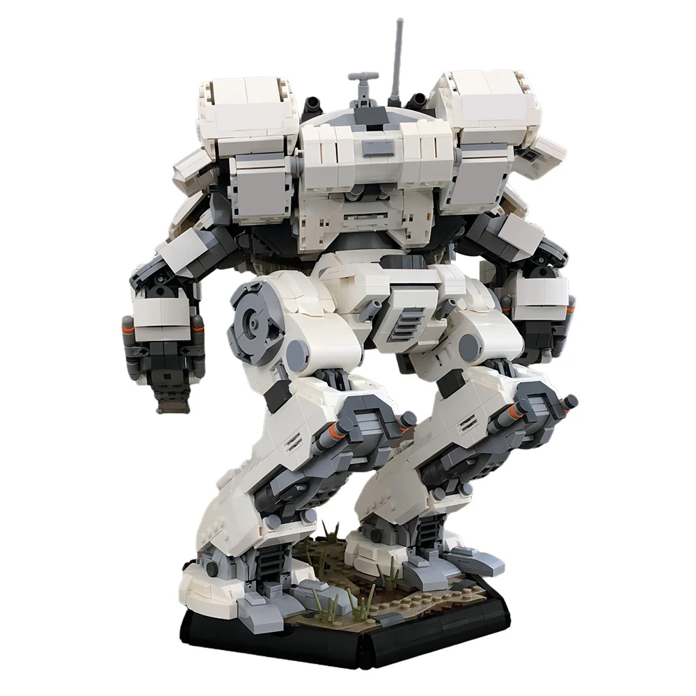 MOC Game BattleTecheds Catapult Mech King Crab Mech Robot Building Monster Mecha Model Bricks Toys for Children Birthday Gifts