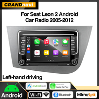 Android 13 LHD Car Radio for Seat Leon 2 MK2 2005 - 2012 Multimedia Player Stereo wireless Carplay GPS RDS 4G Head Unit 2 din