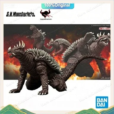 Original Bandai S.H.MonsterArts SHM Anguirus 1972 Godzilla Vs. Gigan Earth Attack Order Movable Monster Action Figures Model Toy