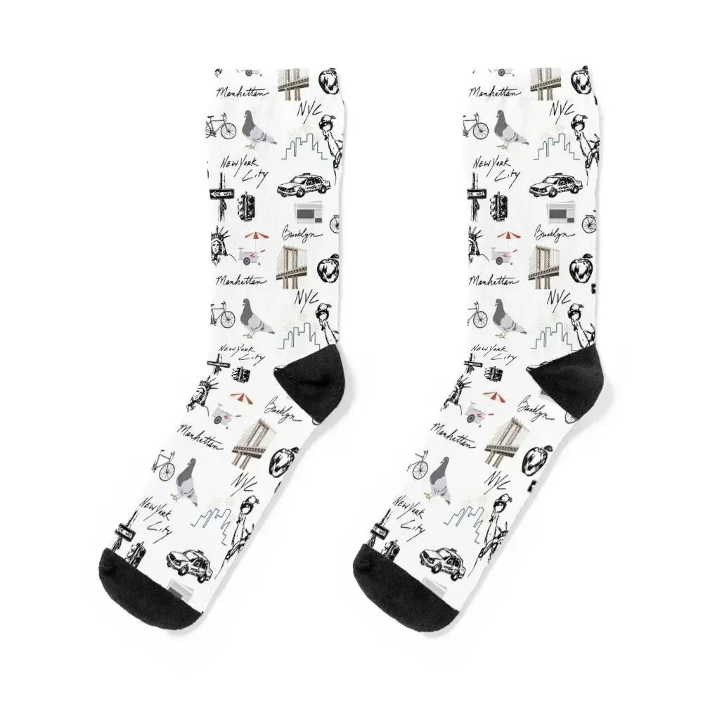 New York, New York Socks man Toe sports Socks For Men Women's