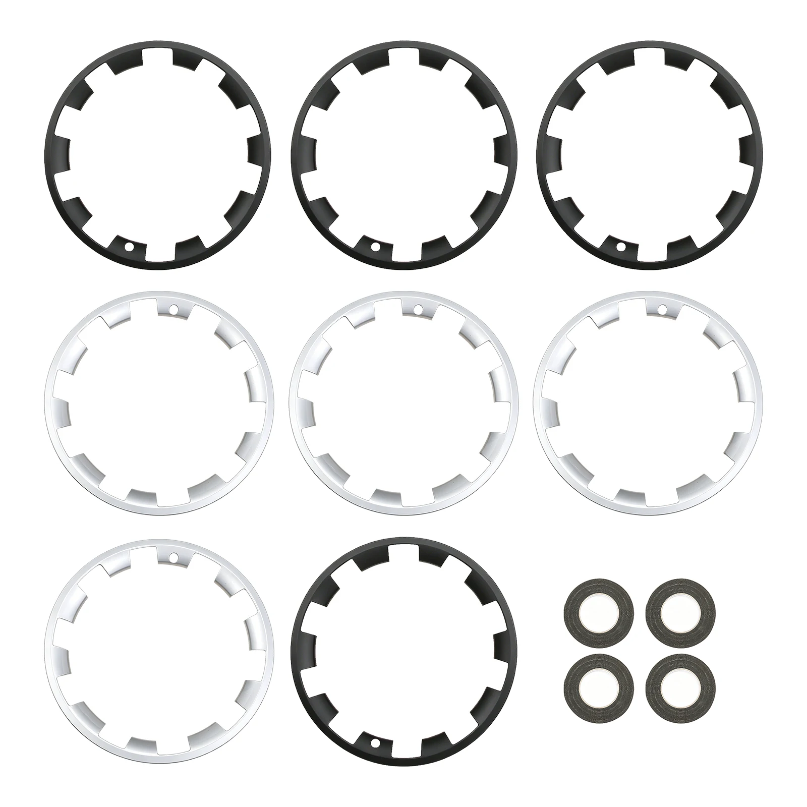 

4Pcs ABS Plastic Car Wheel Guard Protector Cover Hubcaps for Tesla Model Y Juniper 2025 20-Inch Rim Wheel Hub Protection Caps