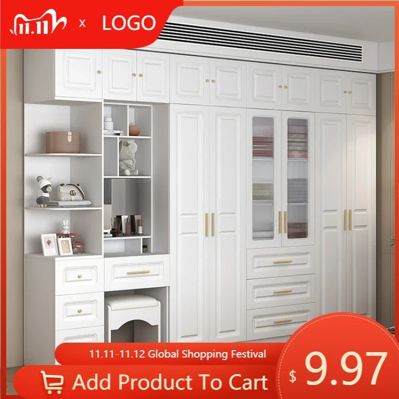 

Multilayer Nordic Wardrobe Luxury Doors Large Open Closets Living Room Wardrobes Storage Cabinet Rangement Chambre Furniture