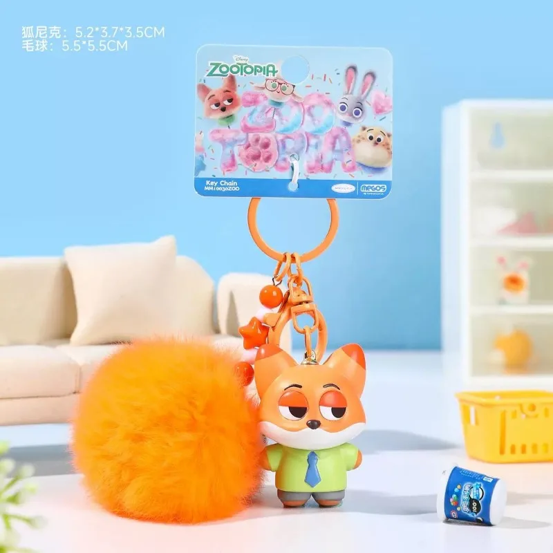 ديزني Zootopia أفخم المفاتيح جودي نيك لطيف لينة محشوة زوجين حقيبة سحر الكرتون الحيوان أصدقاء عاشق حقيبة الموضة قلادة #5