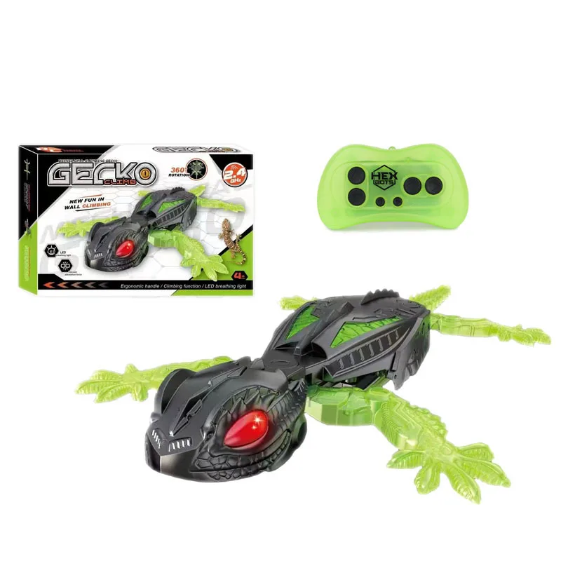 Electric Remote Control Wall Climbing Toy Intelligent Charging Wall Climbing Gecko Simulated Animal Model Boy Toy Christmas Gift