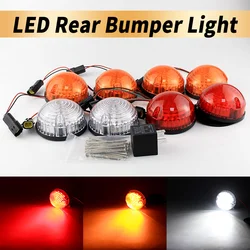 8PCS Front Rear Turn Signal Indicator Light Brake Tail Light For Land Rover 1/2/2A/3 Series 1950-1979 Defender 90/110 1983-2016