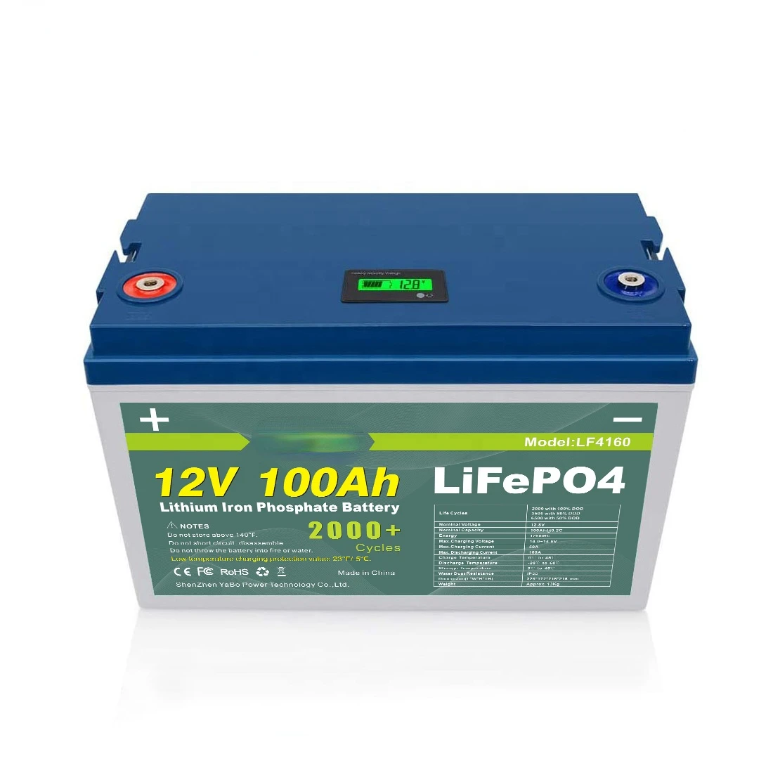 Rechargeable Solar UPS Power 150Ah 200Ah 12V 100Ah LiFePO4 Battery Deep Cycle 12V BMS Energy Storage Lithium Battery