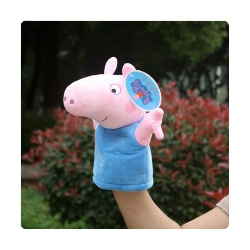 น่ารัก Peppa Pig ถุงมือตุ๊กตาหุ่นมือตุ๊กตาของเล่นอนุบาล Story Interactive Props เด็กเกมถุงมือตุ๊กตา