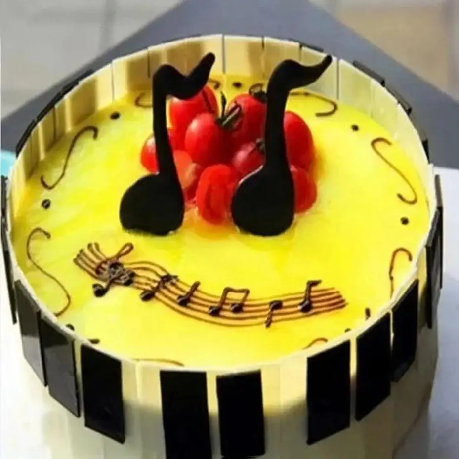New Cake Decoration Molds Music Lace Silicone Mold Lace Note Silicone Cake Wedding Cookie Chocolate Silicone Molds Pastry Tools