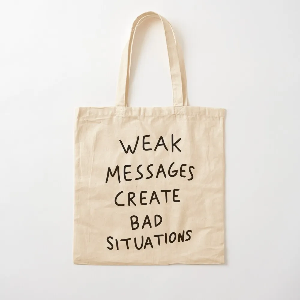 Matty Healy Weak Messages Create Bad Situations Tattoo Tote Bag tote bag university tote bags men Canvas Bag