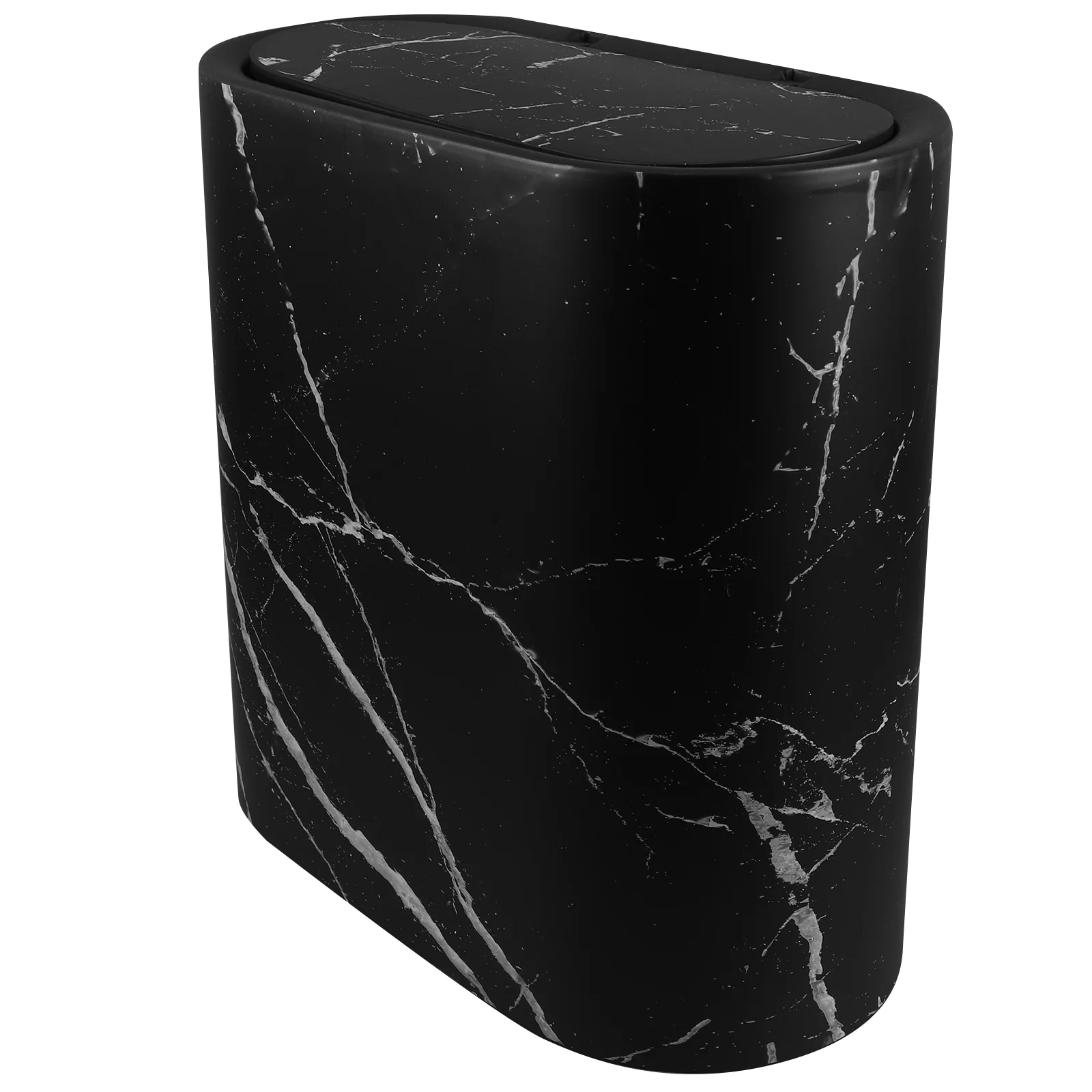 Crevice Trash Can Vanity Waste Bin Living Room Wastebasket for Car Bathroom Small with Lid Garbage