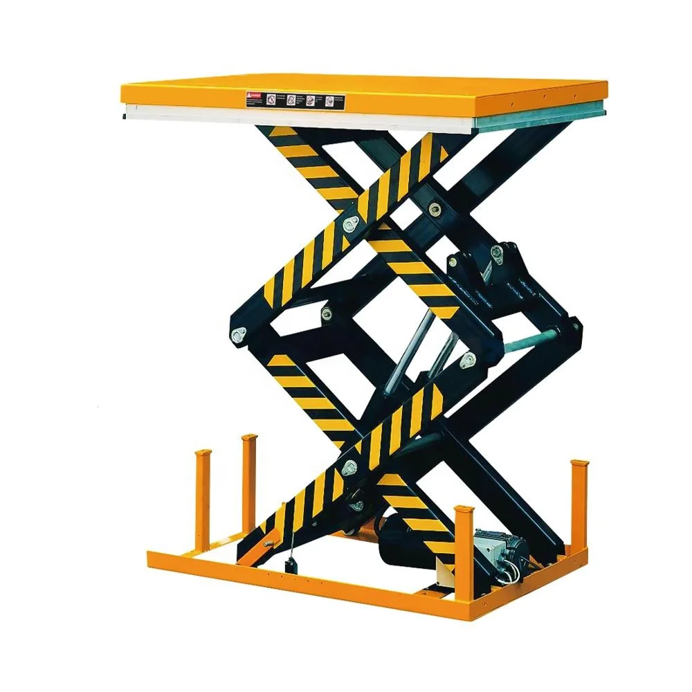 

2 TON Heavy Duty Hydraulic Scissor Lift Table Hydraulic Lift Table Carts Motorized Work Platform