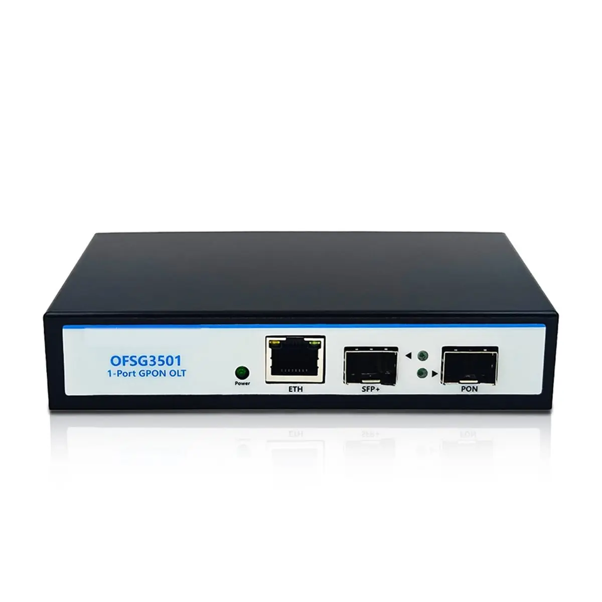 ABGN Mini GPON OLT 1PON VLAN 10G 1 Port Uplink 12V 2A DC Support 128 ONU POE Power Supply 9DB