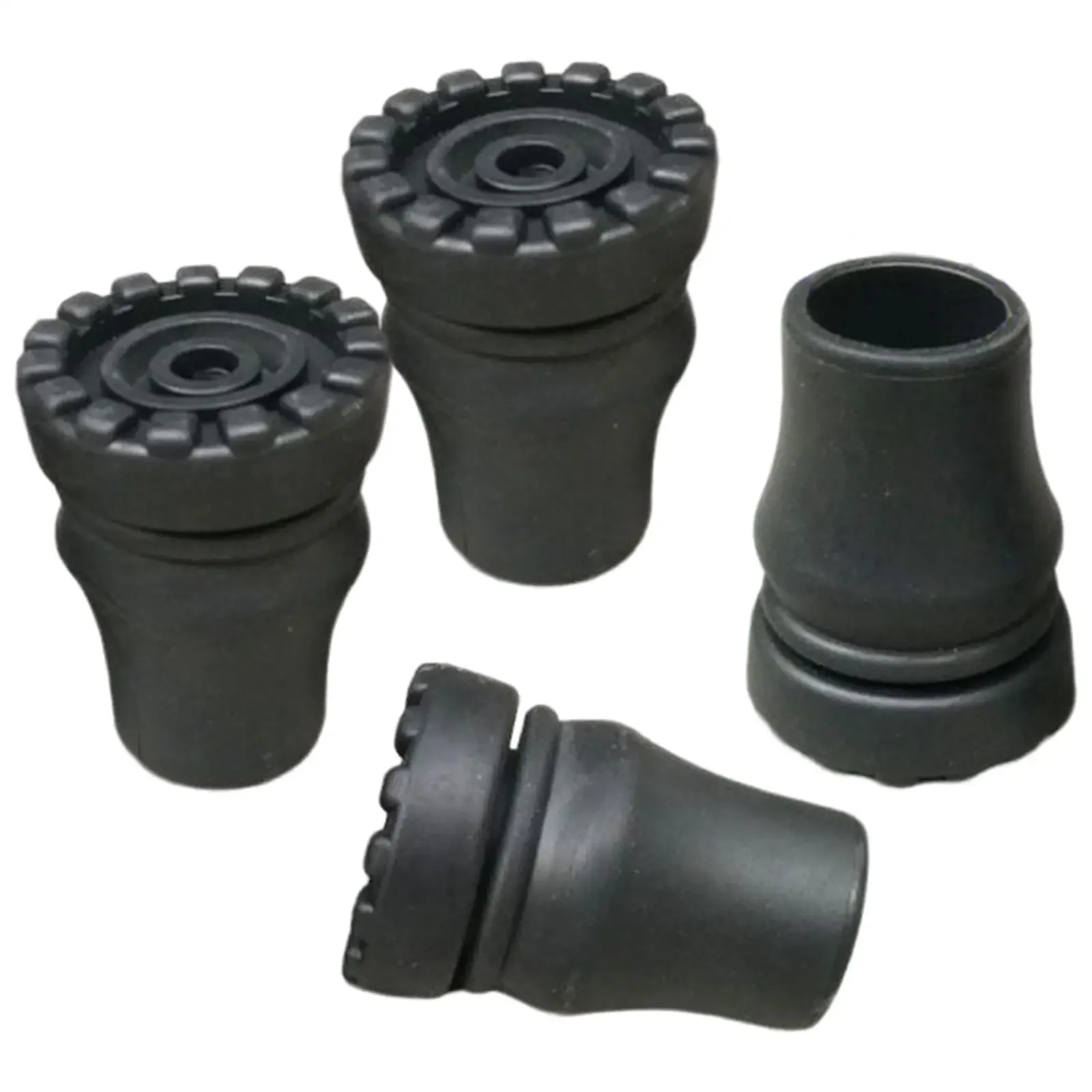 

4 сменных насадок для трости, устойчивых, амортизирующих, сверхмощных, долговечных, прочных защитных приспособлений для трости для женщин и мужчин