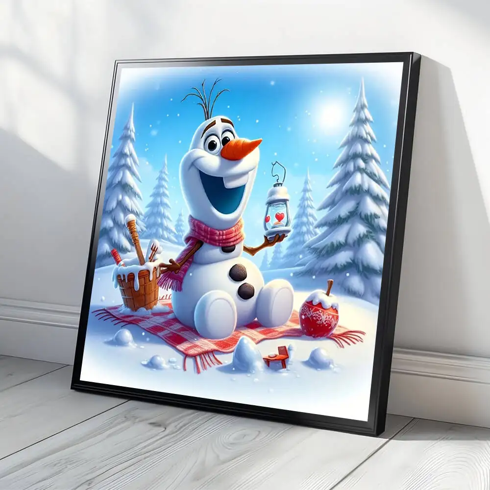 

Disney 5D алмазная живопись Олаф мультфильм DIY вышивка «Холодное сердце» полная дрель мозаика зимний снег рождественские украшения для дома подарок