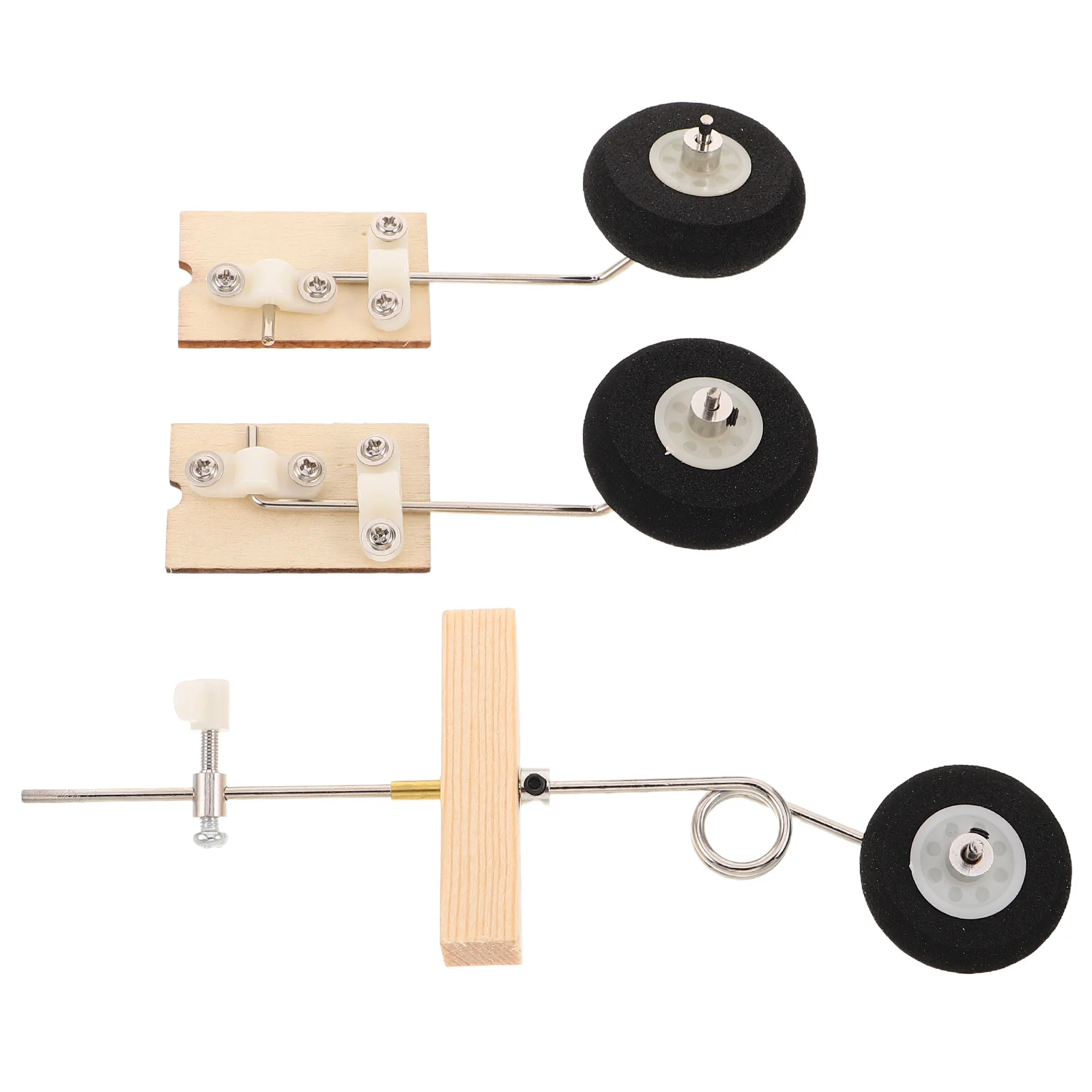2 مجموعة Rc قطع غيار الطائرات الثقيلة الهيكل السفلي والعتاد استبدال عجلات الهبوط الدقيقة لإصلاح طائرة Rc- #1