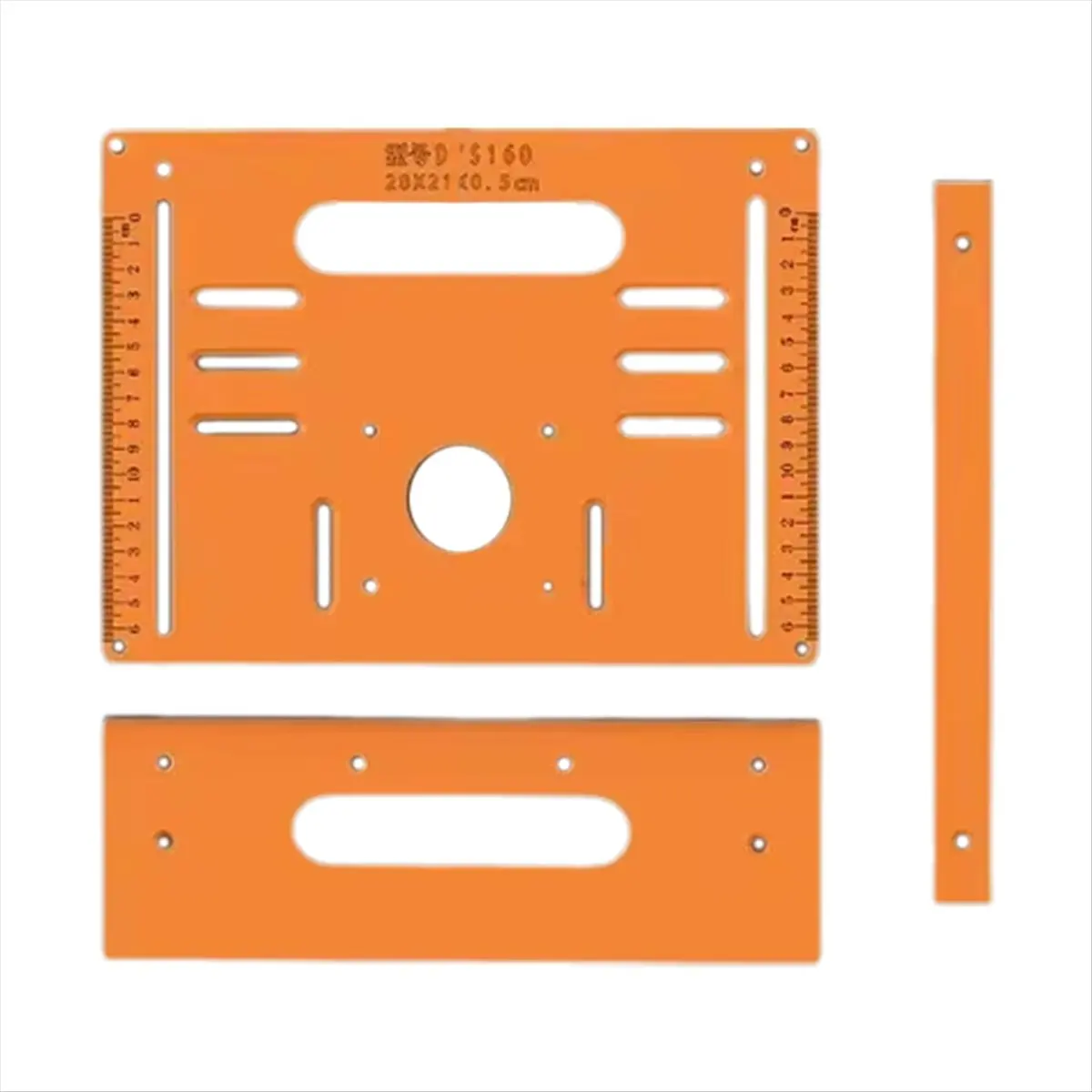 Bakelite Guide Plate Saw Base Woodworking Bench Accessory for Adjustable Saw Guide Rail Bottom Plate-BCBW