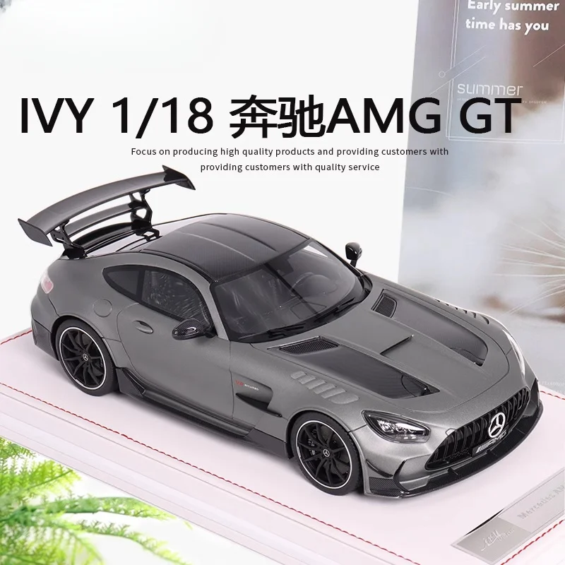 1:18 Edizione limitata Mercedes-Benz AMG GT Black Series1:18 Modello di simulazione di auto sportiva Regalo di raccolta, collezione per adulti.