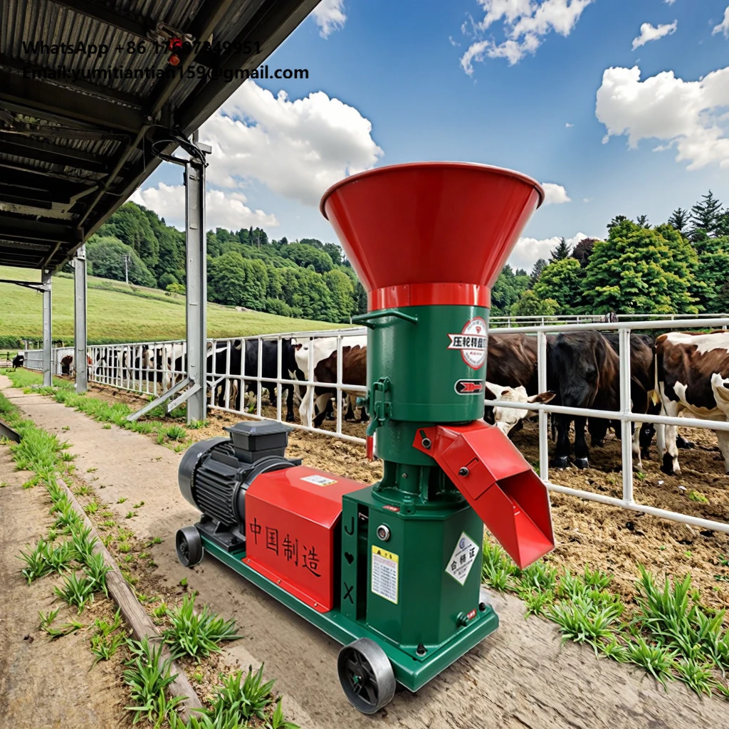 

New High Quality Animal Poultry Cattle Chicken Fish Feed Pellet Making Machine 1000kg/h Alloy Steel for Livestock Feed