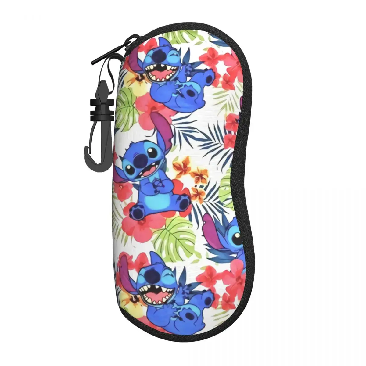 Custom Stitch Tropical Plants Shell Eyeglasses Protector Cases Cute Sunglass Case Glasses Bag