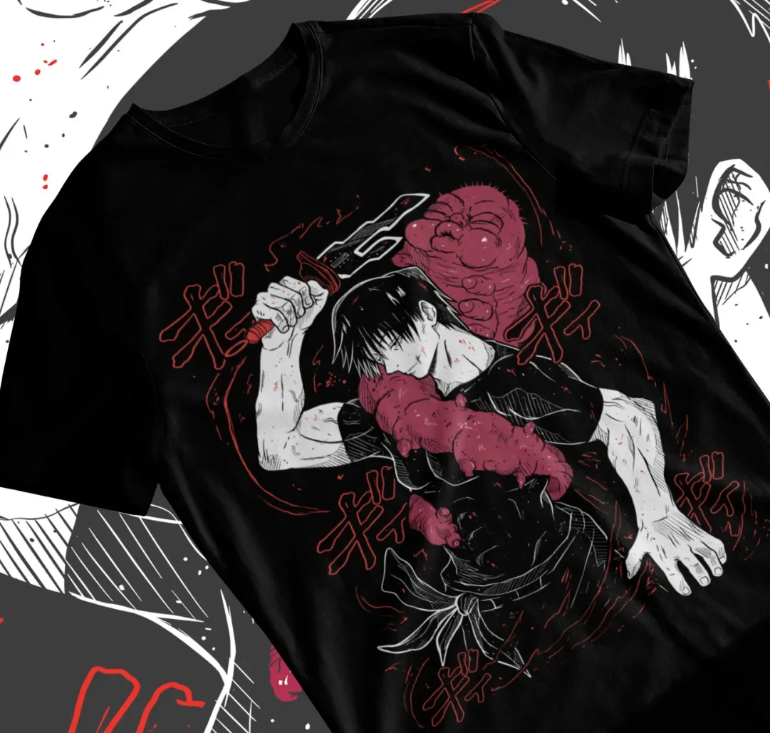 Jujutsu Kaisen Fushiguro Toji T-shirt Anime Horror Short Sleeve Soft Tee