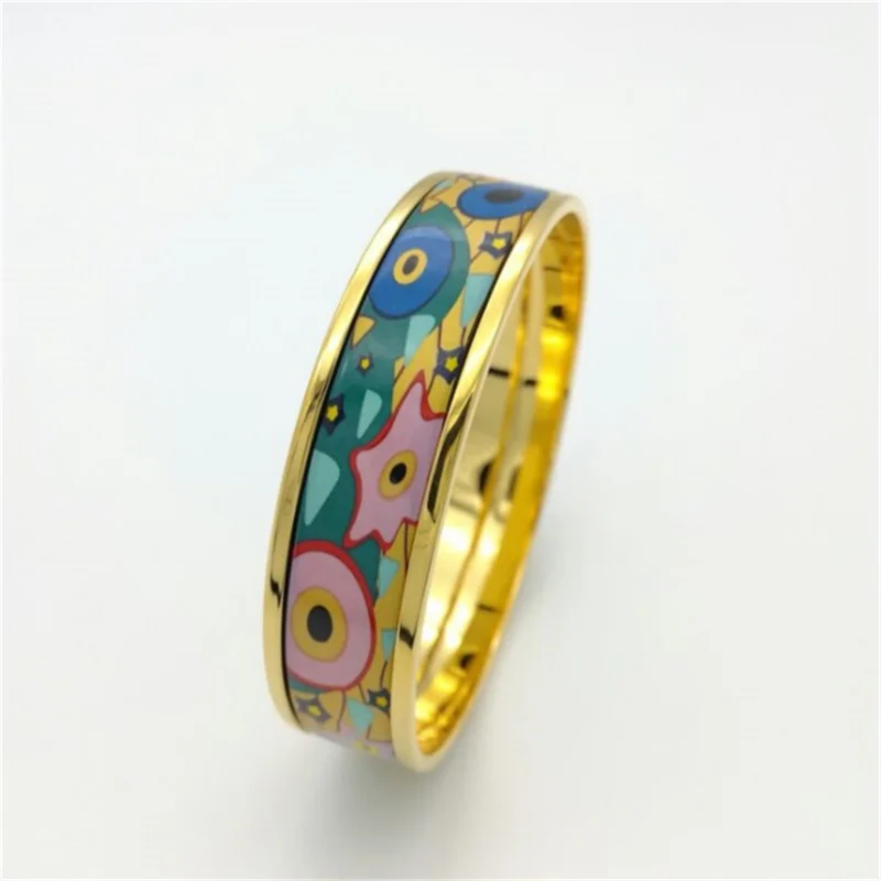 Enamel Jewelry Set for Women Salute to Alice Pattern Gold Plated Bracelets Pendants Earrings Rings Bangle Lover's Gift Wholesale