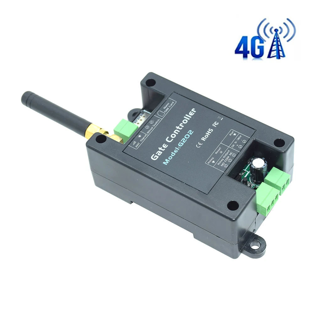 GSM 4G Remote Control Gate Opener Single Relay Switch For Automatic Sliding Swing Garage Gate Opener