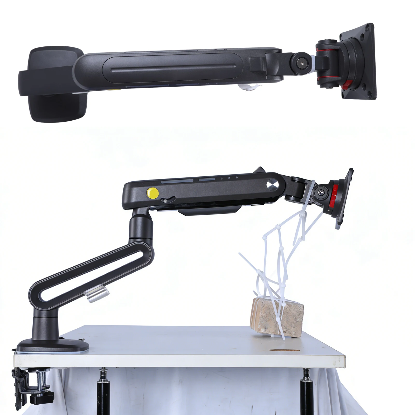 

Multi Angle Adjustable Rack Load Up To 20 KG Long Arm Extension Rod RGB Ultrawide Screen Desk Mount for 32 To 60 Inches Screen