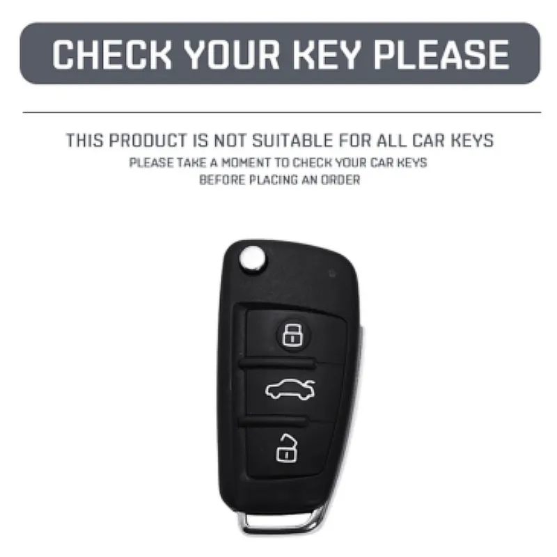 Para Audi A3 8L 8P A4 B6 B7 B8 A6 C5 C6 4F RS3 Q3 Q7 TT 8L 8V S3 TPU funda con tapa para llave de coche soporte Protector sin llave
