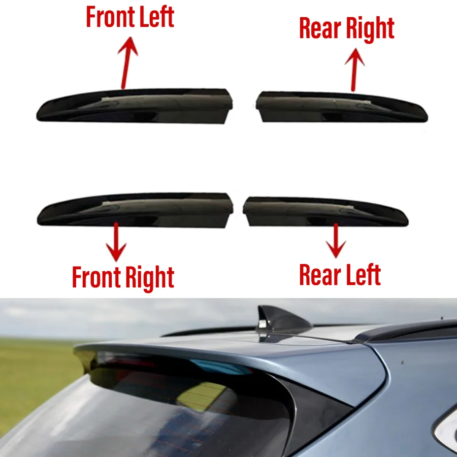 Wooeight 1Pc Car Roof Luggage Rack Guard Cover Shell Cap Protector For HYUNDAI TUCSON 2015 2016 2017 2019-2020 PANORAMA SUNROOF