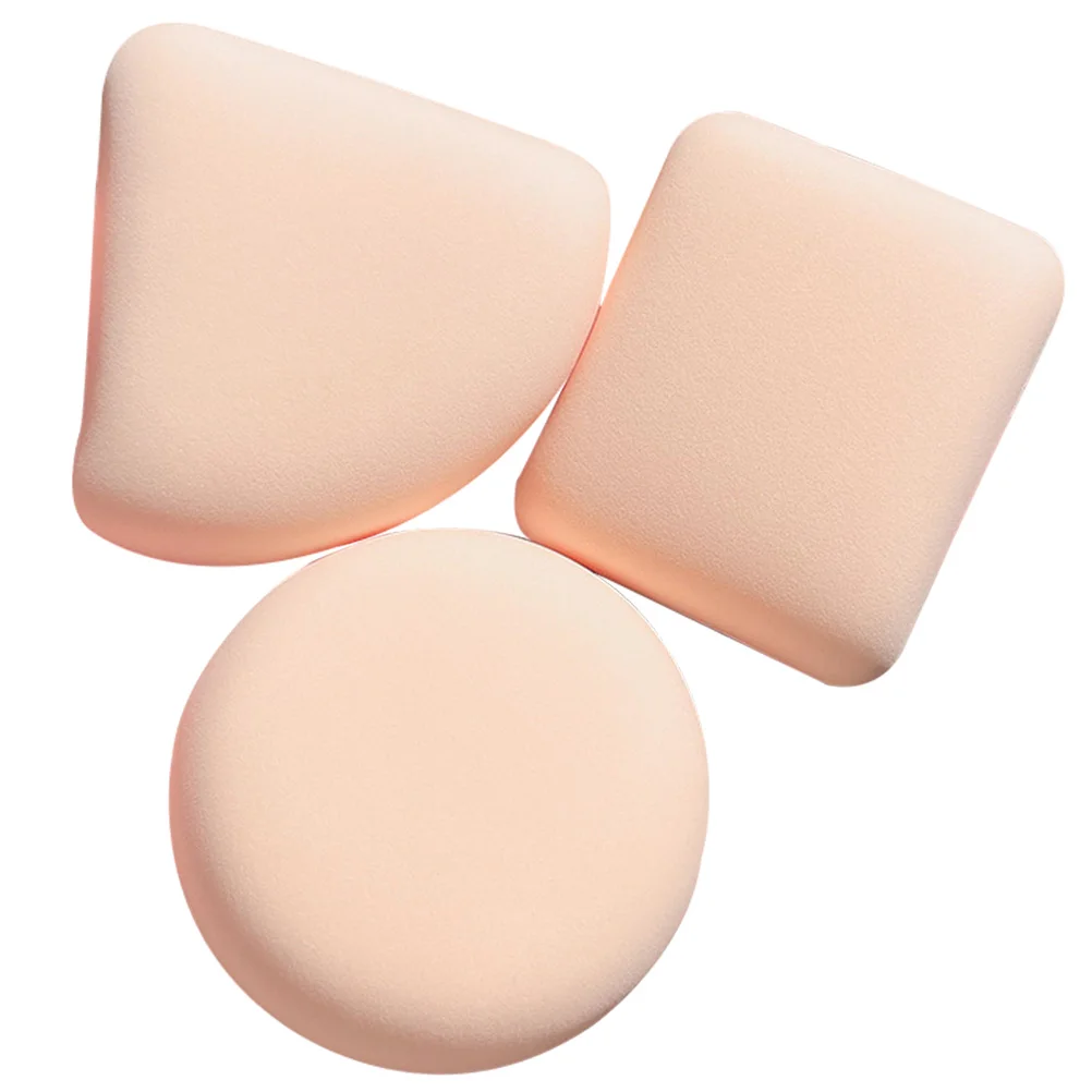 3pcs Cushion Makeup Sponge Loose Puff Wet Sponge Dry Powder Facial Powder Puff Cosmetics Tool